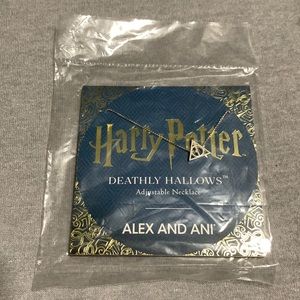 NEW NEVER BEEN WORN Alex and Ani deathly hallows adjustable necklace